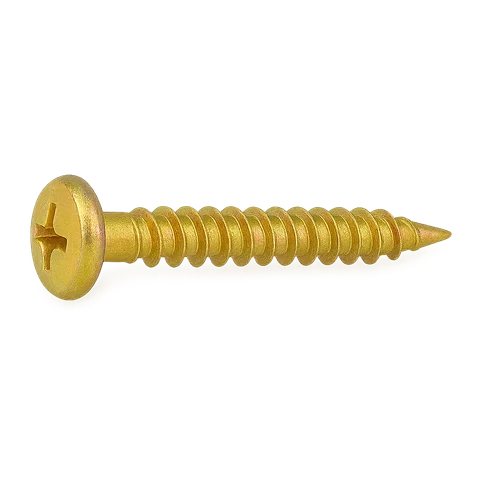 Саморез оконный 4,1х30 мм острый желтый цинк